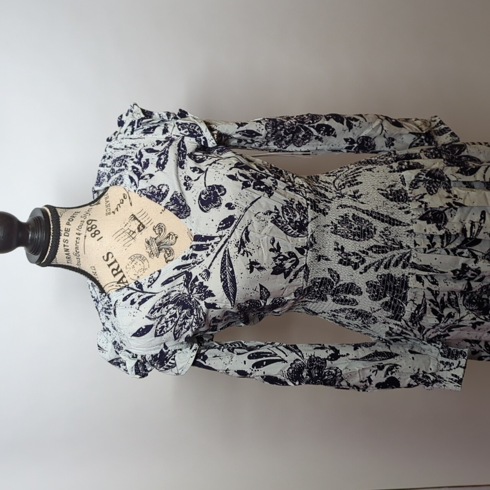 AQUA Smocked Floral Print Midi Dress - 100% Exclusive Size XS - Picture 4 of 5